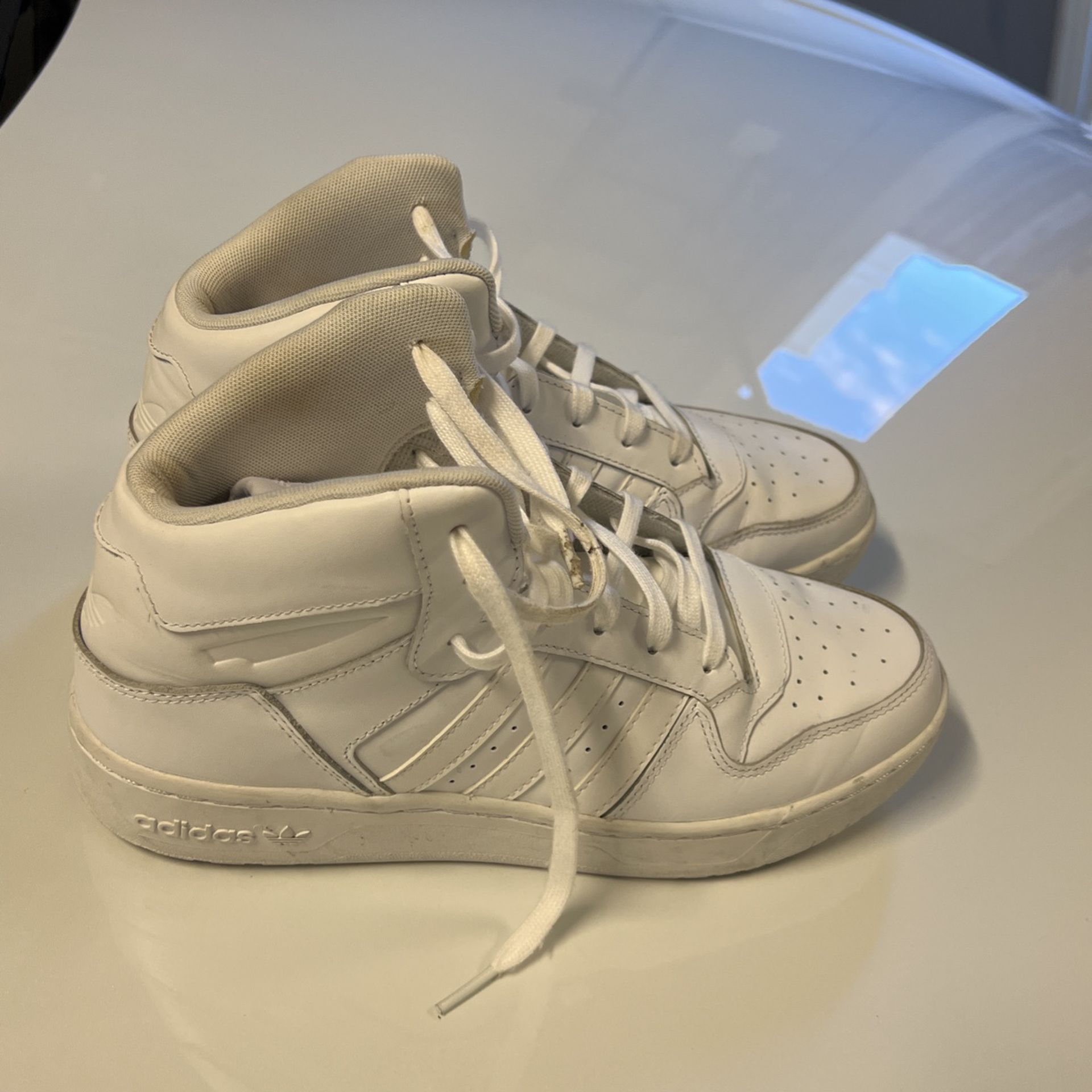 Adidas White High Tops Shoes