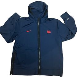 Nike Gonzaga Bulldogs Team Issue Elite Full Zip Hoodie Tech Showtime