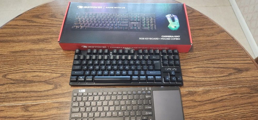 Three keyboards