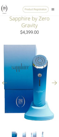 The Sapphire blue light is safe and effective skin care technology - look clea
