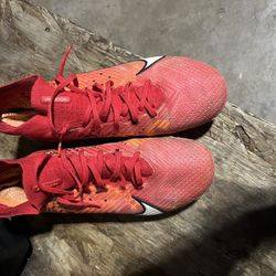 Nike Mercurial Size 9.5 Red  ELITE