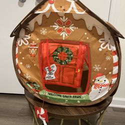 Christmas Gingerbread Cat House