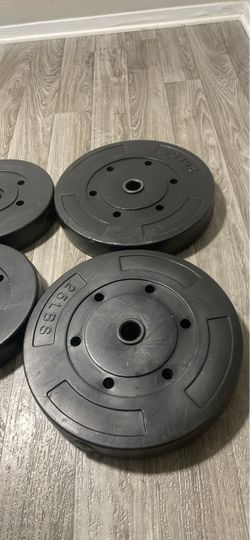 1” 100lbs weight plate set