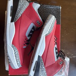 AIR JORDAN 3 RETRO SE “FIRE RED CEMENT” SZ10.5