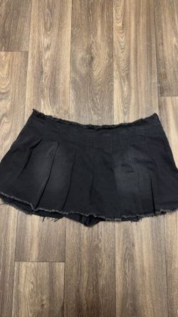 Black denim miniskirt (XXL)
