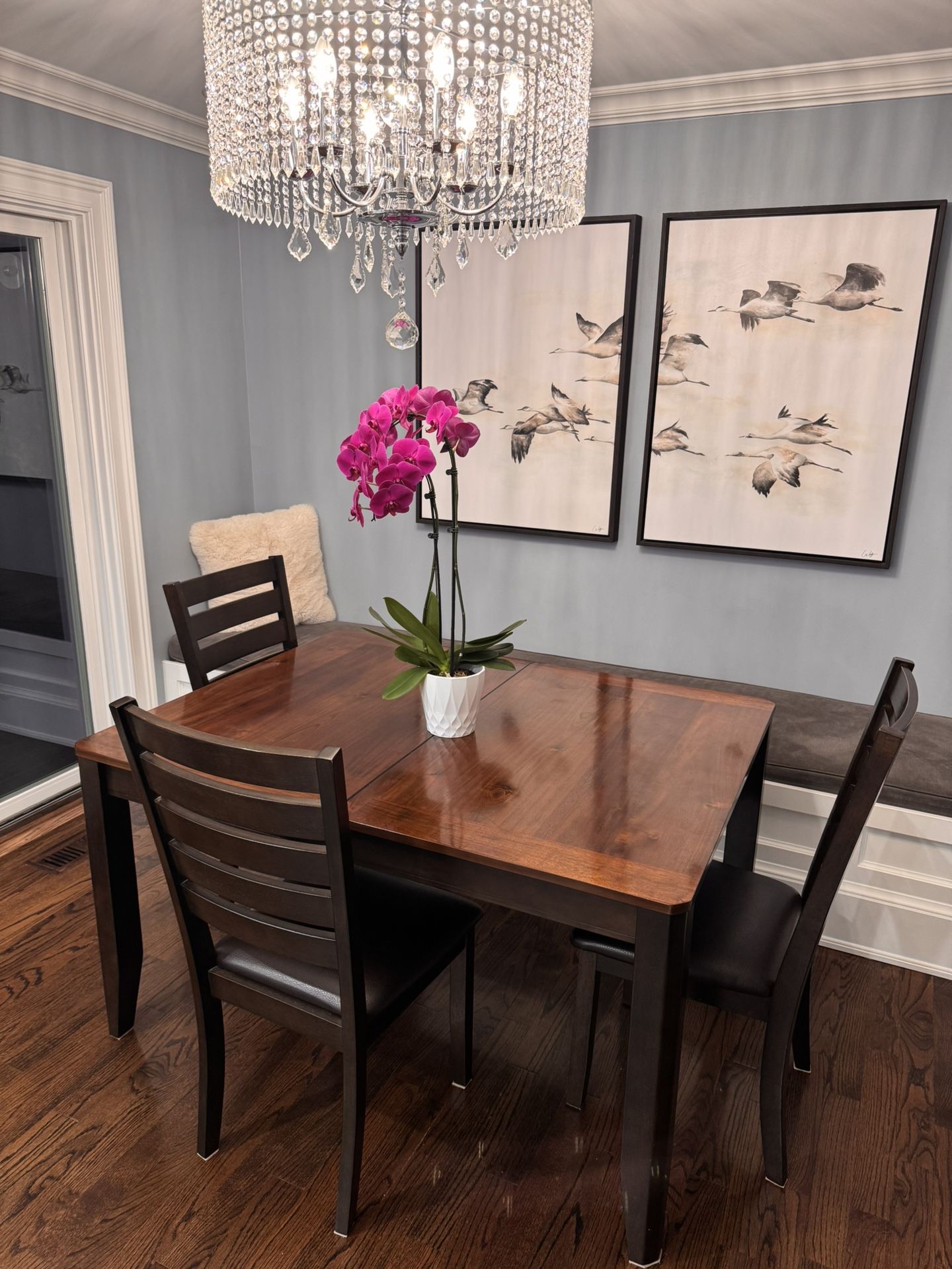 Table With Six Chairs Great Condition! Solid