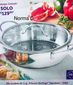 Cacerola de 5 qts nueva en su caja 🌺 princess house 🌺