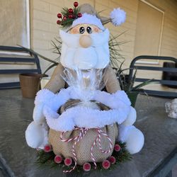 Handmade Santa Holder With Cookies