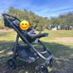 Uppa Baby Stroller + PiggyBack +  Basinette 