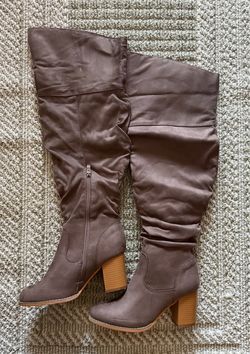 Over-the-Knee Heeled Boots
