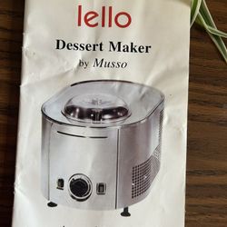 Lello Musso Lussino 4080 Ice Cream Maker