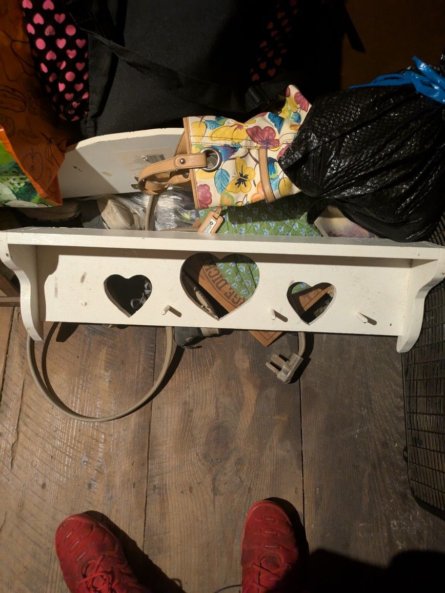White Wood Display Shelf