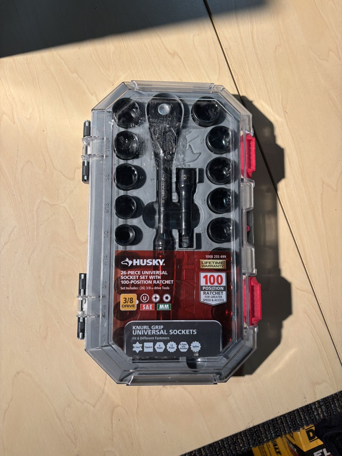 Husky 100-Position 3/8 in. Drive Universal Socket Wrench Set. 