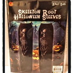 ☠️ Skeleton Root ☠️ 1-pair  Of Halloween Sleeves - Adult Size *NIP*