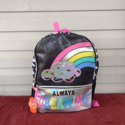 Always Dreaming 16" Backpack School Book Bag Tote Retro New