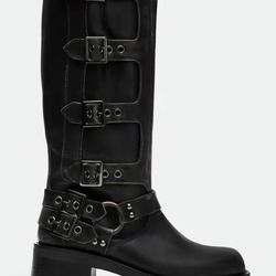 Steve Madden Rocky Black Leather