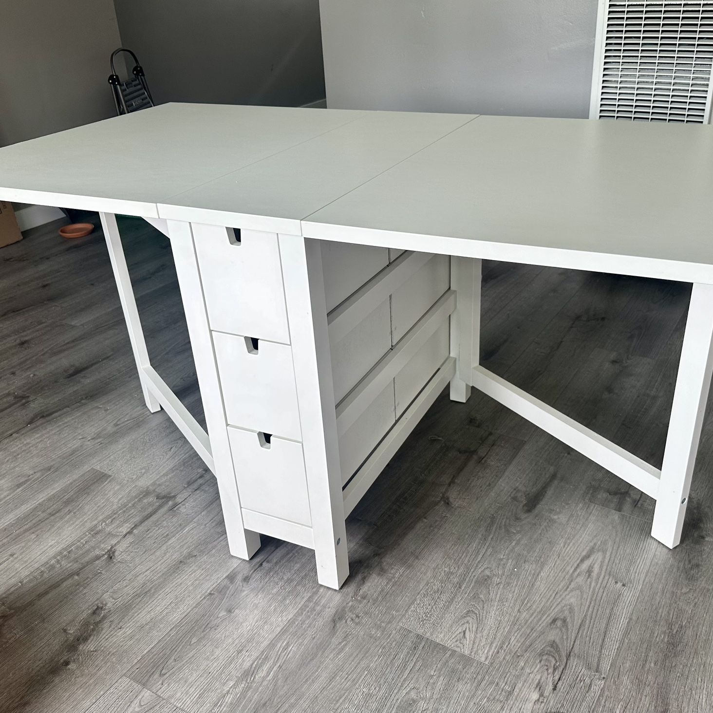 【送料込/美品】IKEAノールデン ゲートレッグテーブル 白 IKEA ノールデン ホワイト Amazon｜NORDEN ノールデン ゲートレッグ