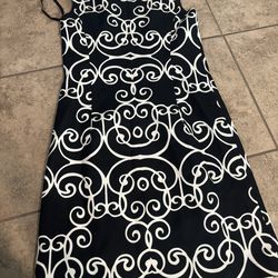 Ann Taylor Women Petite Sleeveless Black/White Dress- Size 00P. Brand New with Tags