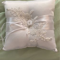 Ring Bearer Pillow White