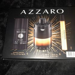 Azzaro Most Wanted 3 Piece Perfume Gift Set 