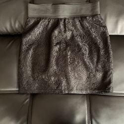 Cute Black Elastic Medium Skirt Forever 21