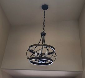 Industrial Farmhouse Ceiling Chandelier Light Fixture