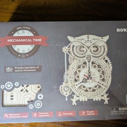 ROKR Wooden Owl Clock