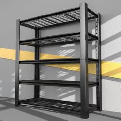 βοΈ 60"Wx24"D x72"H Garage Shelving,Storage Shelves, Heavy Duty 5-Tier Metal Shelving Units with Adjustable Shelf, Steel Wire Utility Storage Shelves