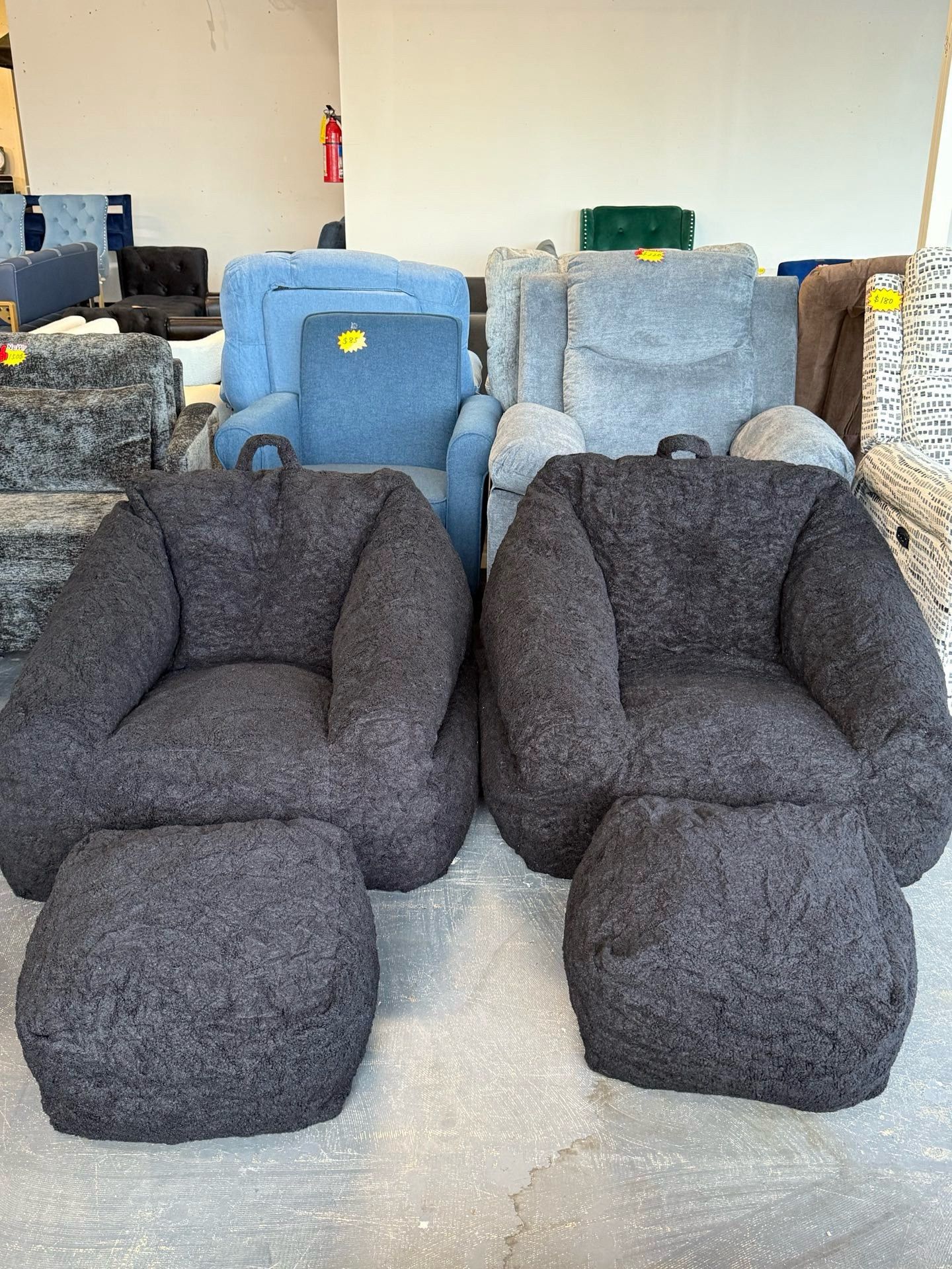 🔥Special Discount (Set of 2)🔥Bean Bag Chair with Filler, Bean Bag Sofa with Tufted Soft Stuffed Filling, Fluffy and Lazy Sofa, Comfy Cozy BeanBag Ch