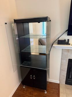 Glass door cabinet