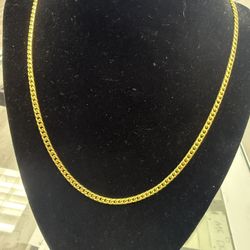 24kt .999 Solid Cuban Gold Chain 20inches 