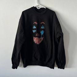 Joker Black Long Sleeve Sweatshirt No Brand No Size Tag Meas. Size 2XL