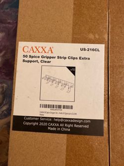 50-Jar Spice Gripper Strip Clips — Clear | NEW50-Jar Spice Gripper Strip Clips — Clear | NEW