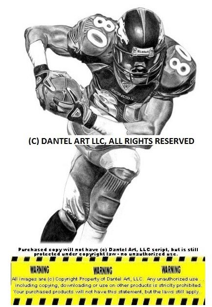 JOHN ELWAY SHANNON SHARPE ROD SMITH MIKE SHANAHAN TERRELL DAVIS Super Bowl 32 & 33 Denver Broncos Lithograph Pencil drawing print set 8x10 Limited Ed