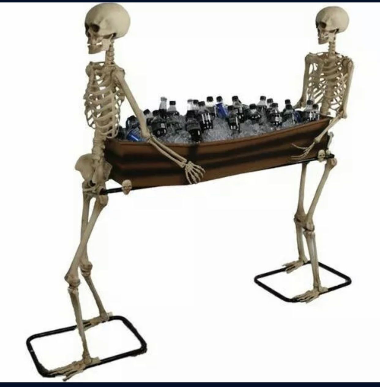 Halloween 2021 - Way To Celebrate 5 Ft. Skeleton Duo Carrying 47” Coffin 