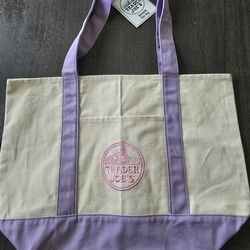 Trader Joe's lavender tote bag
