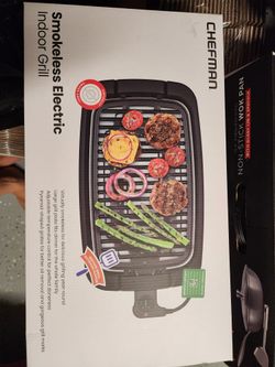 Chefman Smokeless Electric Grill Brand New 