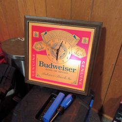 1960s-1970s Vintage Budweiser Clock 