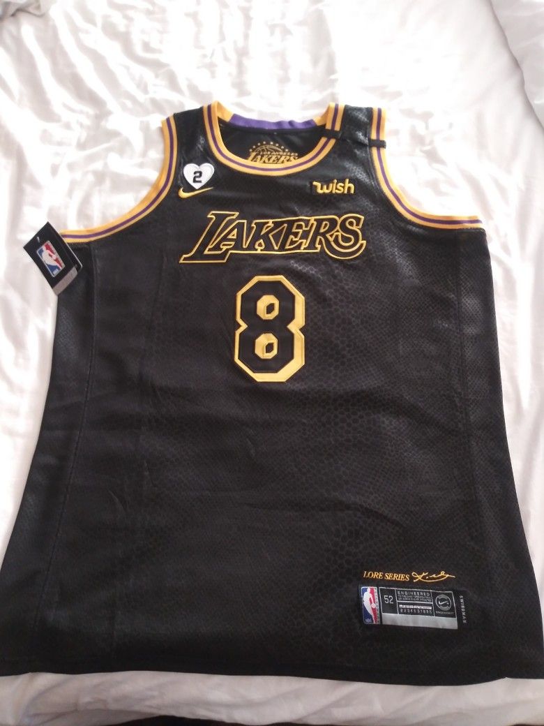 NEW! Kobe Bryant Black Mamba 8/24 Snakeskin Legacy Jersey w/ GiGi