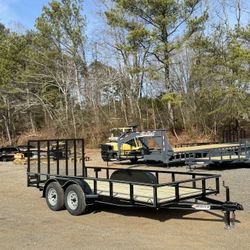 New 6.5x16 Hd Tube Rail Utility Trailers 