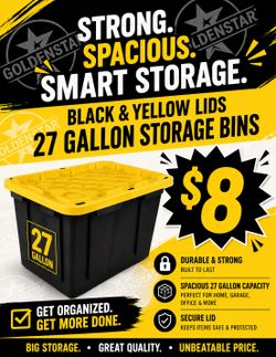 Stackable storage bins heavy duty