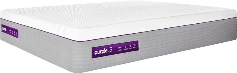 Queen Size Purple Bed with Adjustable Bed Frame Head & Foot