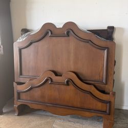 Solid Wood Queen Bed Frame 