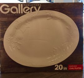 Gallery 20 inch harvest oval serving platter
