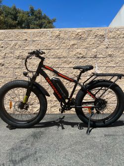 750/1000 Watt Electric Fat Tire MTB Mountain Bike, 24-28mph top speed, throttle and pedal assist