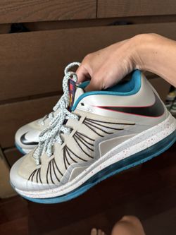 Nike Air Max Lebron 10 Low Tropical Teal Platinum 2013