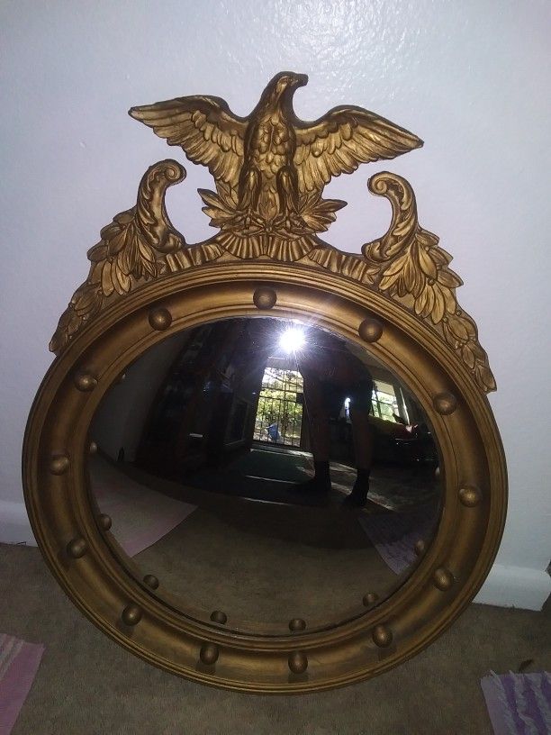Vintage Mirror .very Old Like New. Bubble Mirror