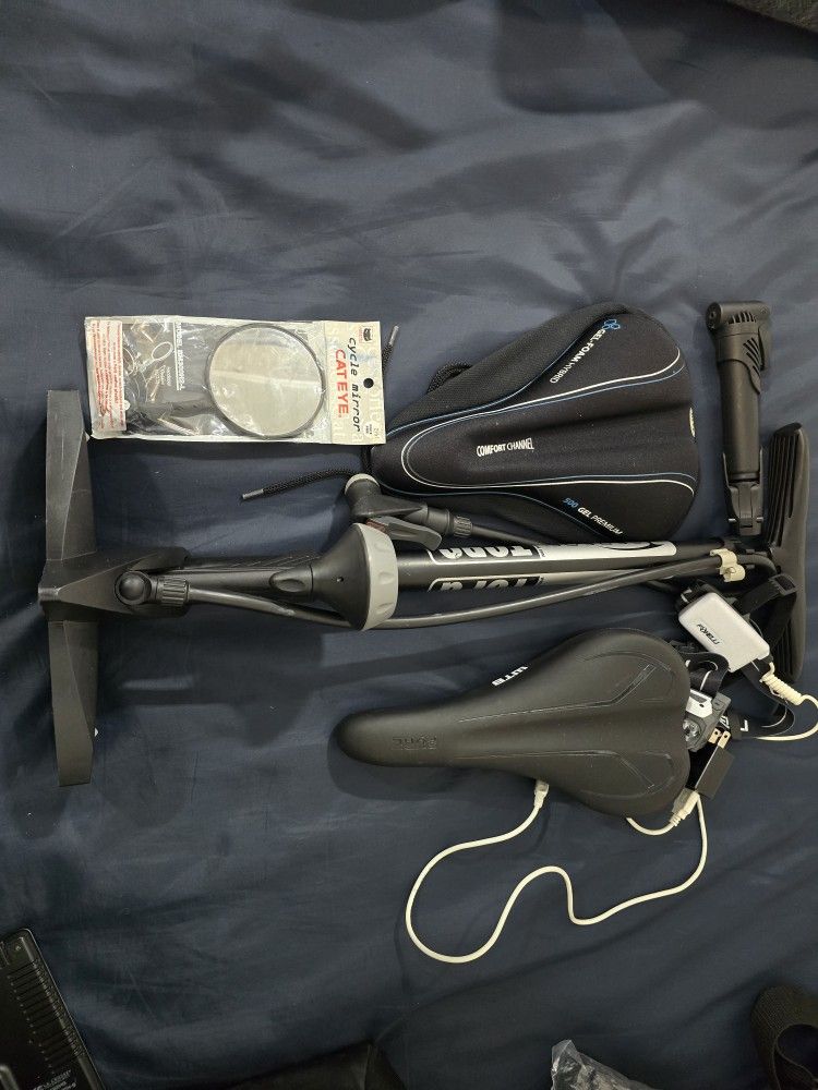 BIKE PUMP SERFAS DUAL VALVE WITH BUILT IN GAGE- BUNDLE