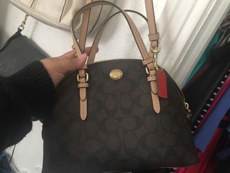 Coach Peyton Signature Domed Cora MINI Satchel Crossbody