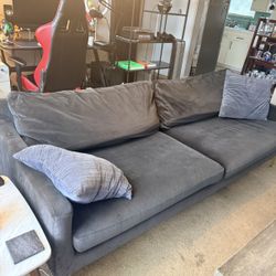 Vintage Style  Microfiber Sofa ($80 or Best Offer)